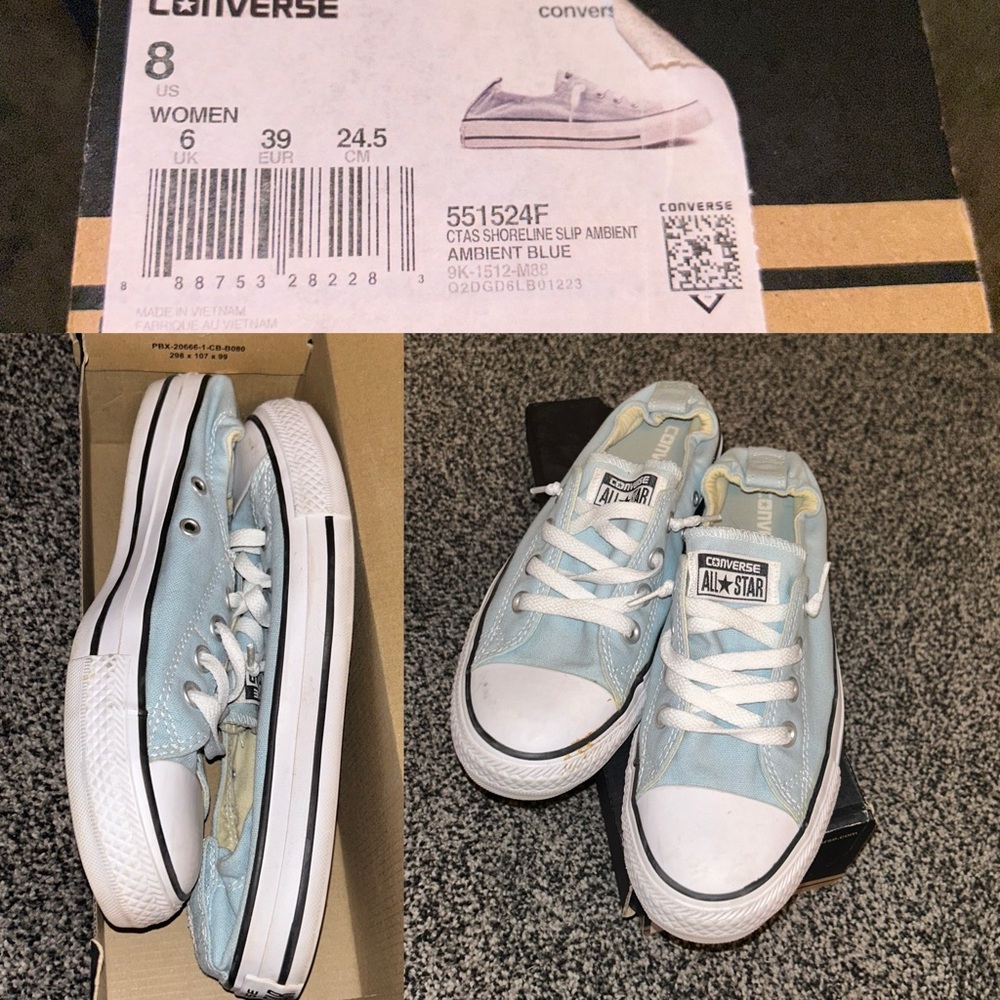 SHORELINE SLIP-ON AMBIENT BLUE Unisex Converse